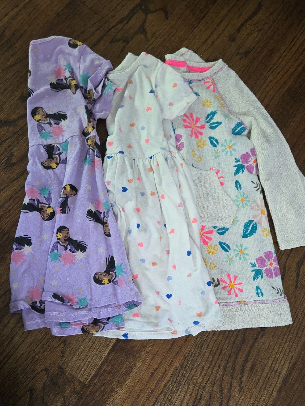 Disney Girls Purple, White, Pink & Teal Dress Lot